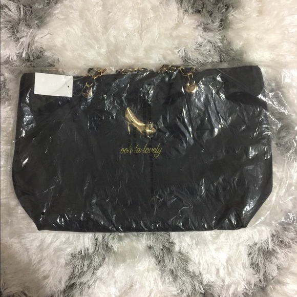 DSW Black Tote NEW!! - Picture 3 of 4